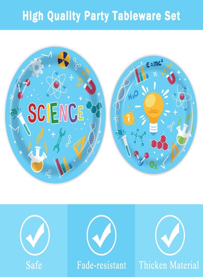 BQK 96 Pcs Science Birthday Plates - Science Party Supplies & Decorations - Image 4